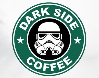 Dark Side Coffee Cut Files / Cricut / Silhouette Cameo / Svg Cut Files / File digitali / PDF / Eps / DXF / PnG / Star Wars