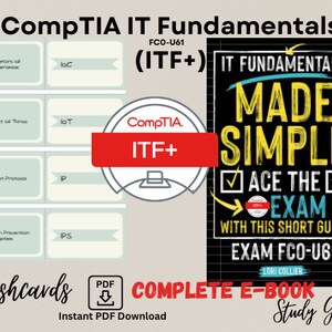 Das ultimative CompTIA IT Fundamentals (ITF+) FC0-U61 Lernpaket! Vollständige e-Book Lernanleitung PDF und Karteikarten - Instant Download