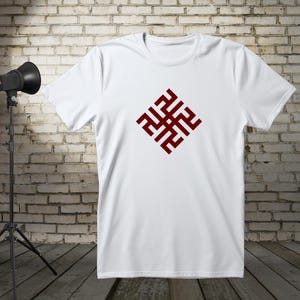 Tkrekls "UGUNSKRUSTS", simboli Latvijas, simbolico lettone, maglietta, stile lettone, regalo lettone, unisex