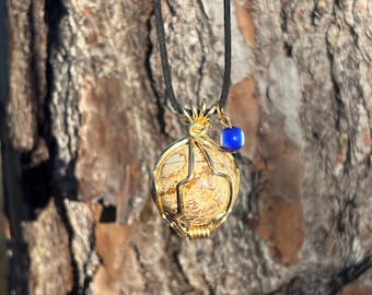 Caged Evil Eye Sphere Picture Jasper