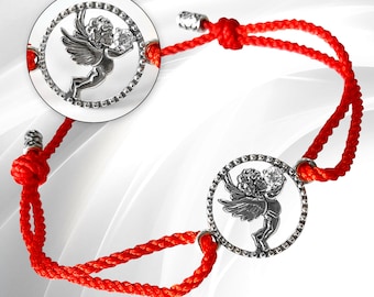 Bracelet red thread angel Orthodox