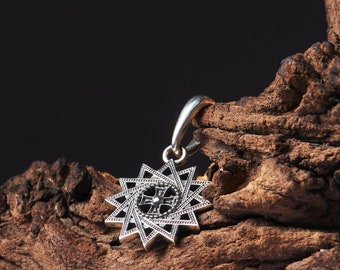 Orthodox Sterling Silver Star of Erzgamma Pendant Necklace, Sterling Silver Charm for women, Orthodox silver necklace ,Blessed Gift for Her