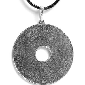 Orthodox Large round pendant Orthodox amulet pendant Saint Maria Necklace for women boho silver Gift for Christian woman image 8