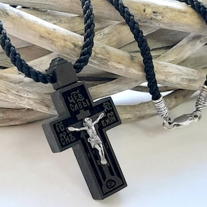 Wooden black cross