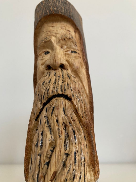 Statue Wood Sculpture Table Decoration Christmas Gift Etsy