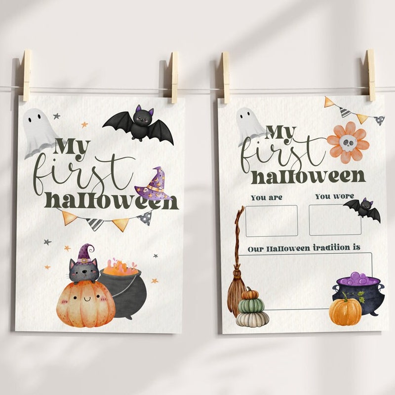 My First Halloween Svg - Etsy