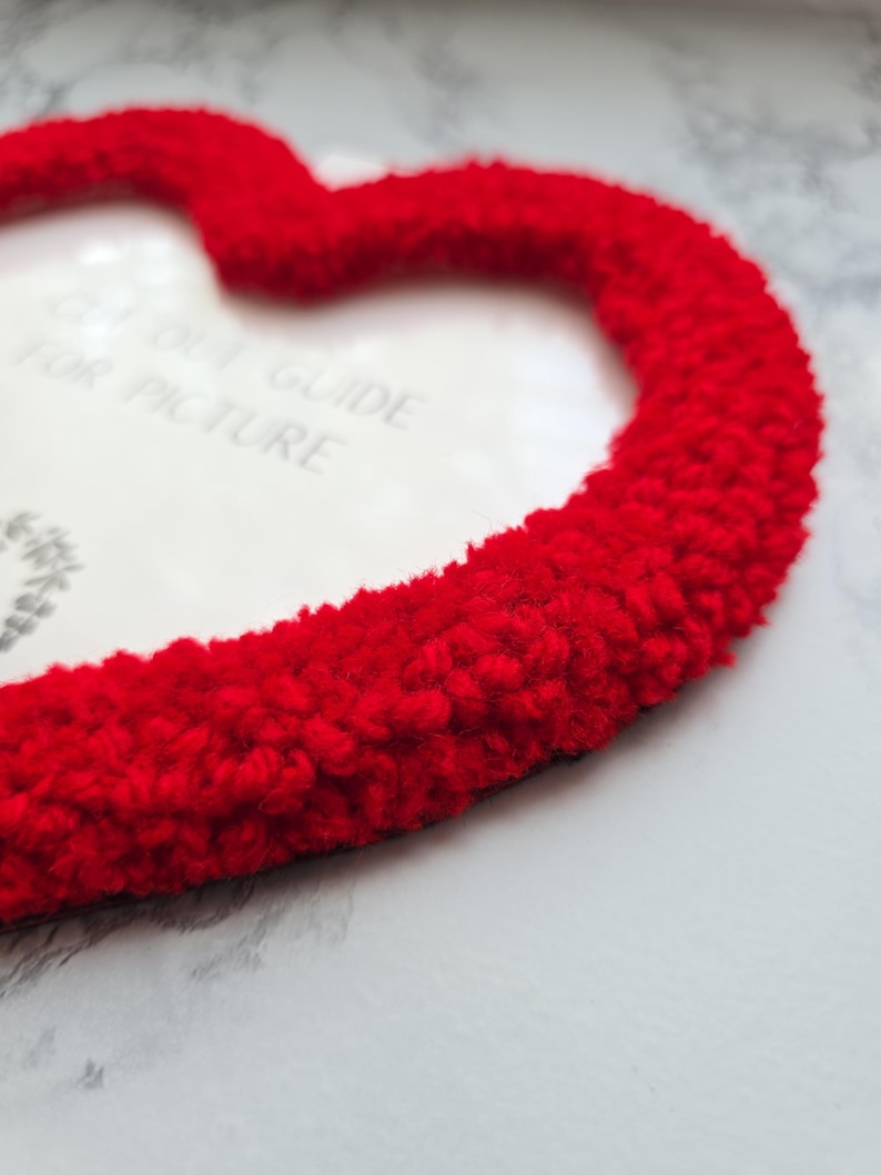 Picture Frame: Red Heart Shape, Personalized Photo Frame image 8