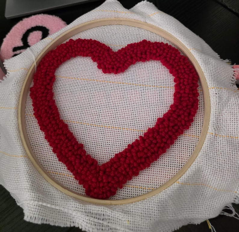 Picture Frame: Red Heart Shape, Personalized Photo Frame image 11
