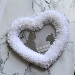 Picture Frame: Red Heart Shape, Personalized Photo Frame image 5