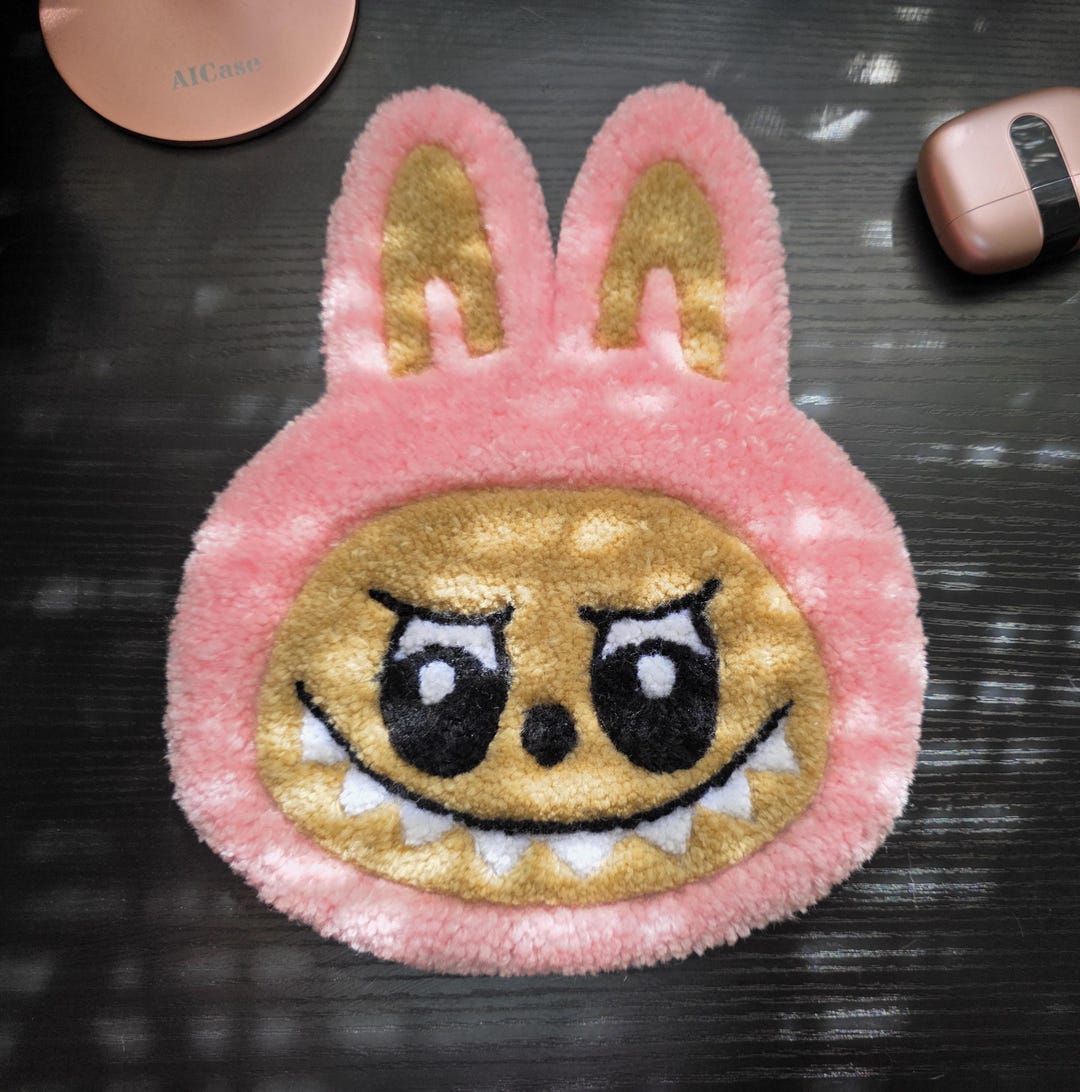 Labubu Rug Labubu Tufted Rug, Wall Hanging, Pink Table Decor - Etsy Australia