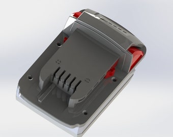 Adapter Dewalt XR battery to Milwaukee M18 machines | 3D file