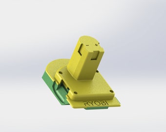 Adapter Parkside X20 battery to Ryobi One machines | 3D file