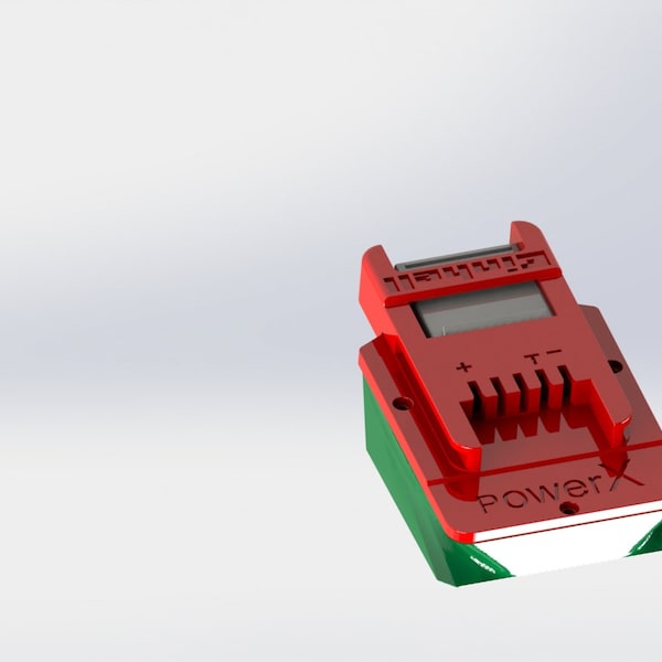 Adaptateur de batterie Parkside X20 pour machines PowerX Einhell 18 V | fichier 3D