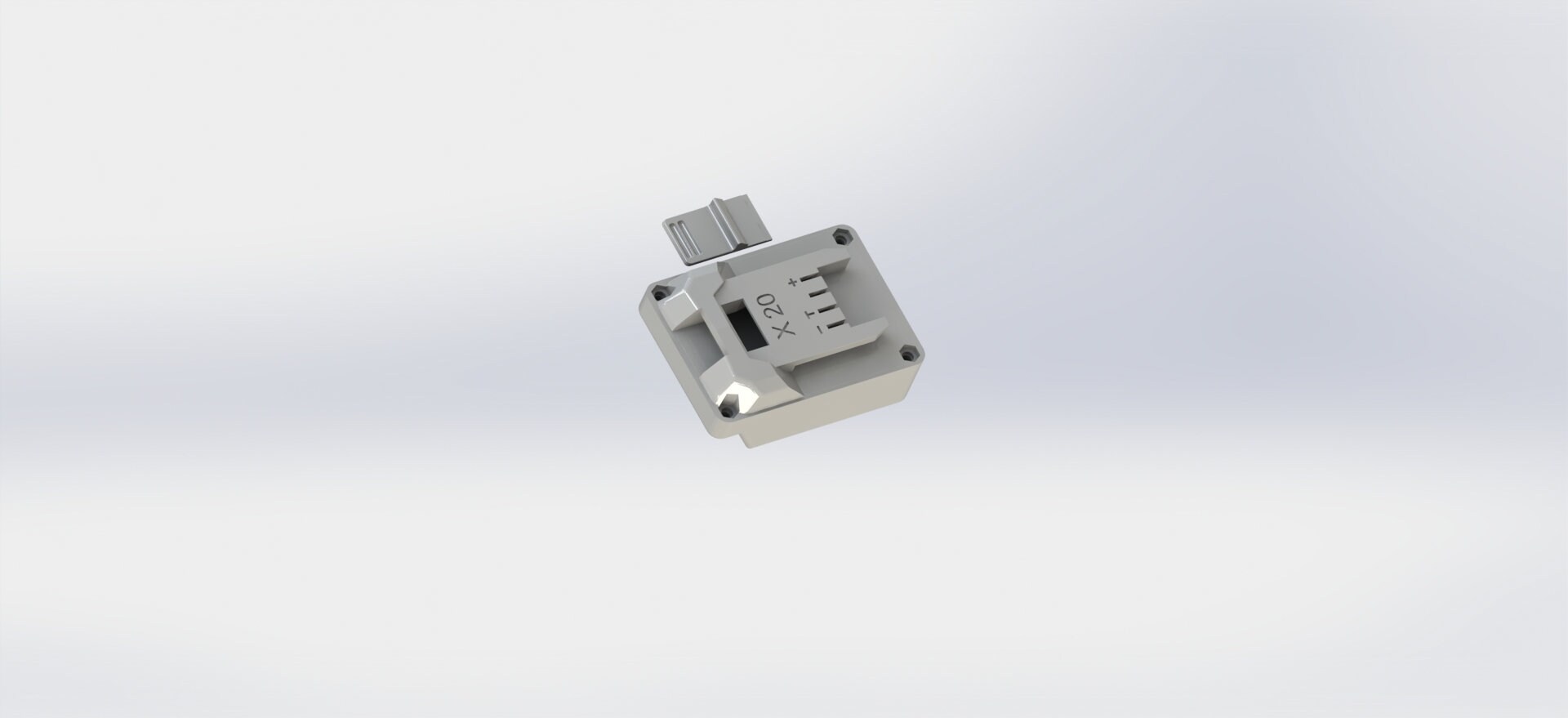 Adaptador batería Makita 18v a máquinas Parkside X20v / archivo 3D