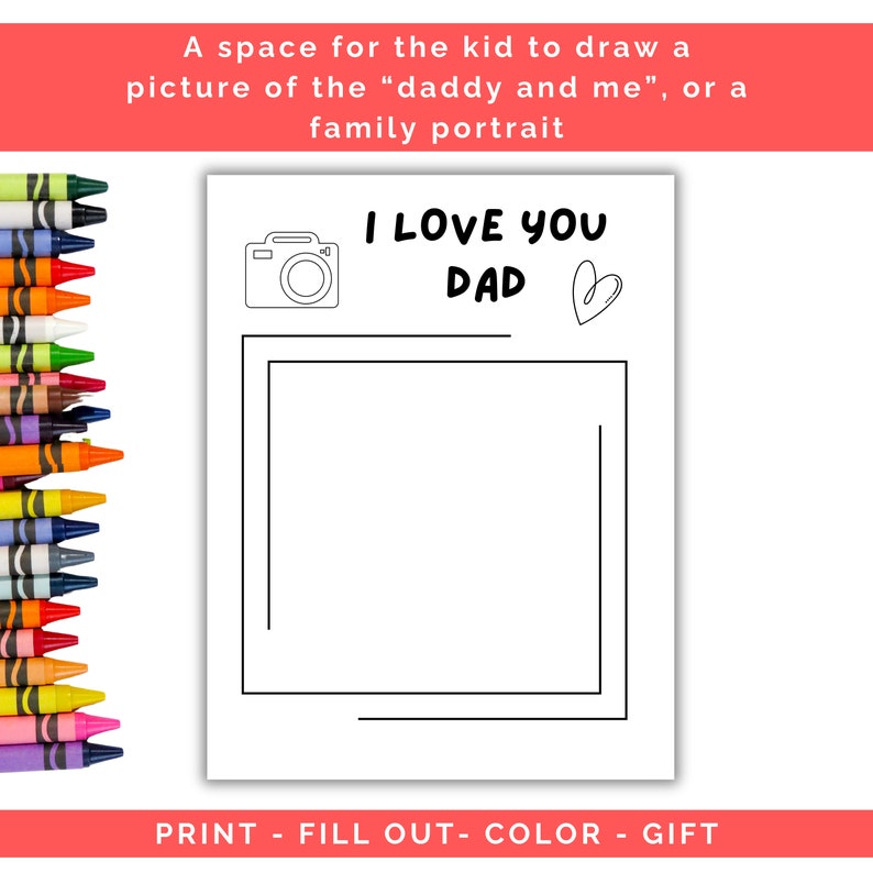 All About My Dad Questionnaire Coloring Page, Printable Father's Day ...