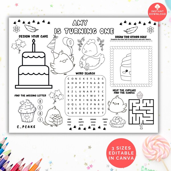 Chicken Activity Sheets - Etsy