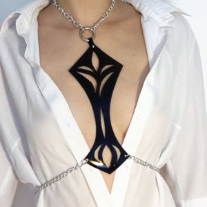 Art Deco PVC Harness with Chains