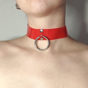 PVC O-Ring Slave Choker Collar (made to measure - colours available!)