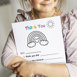 Unique Thank You Gift for Teachers Coaches: Fill-in-the-Blanks Printable Coloring Sheets for Year-End