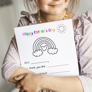 Child-Friendly Father's Day Card: Make Dad's Day Extra Colorful!