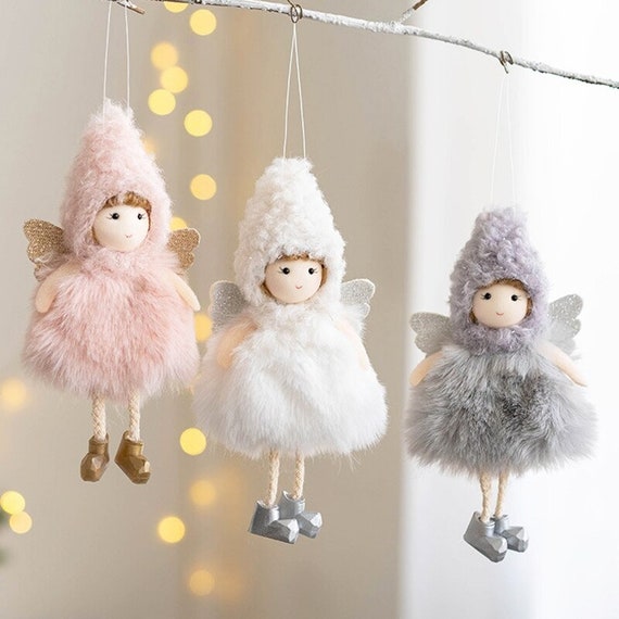Angel Christmas Cards 2022 2022 Navidad Angel Doll Christmas Angel Hanging Figurine Etsy UK