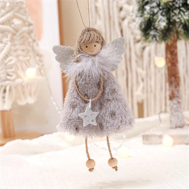 Angel Christmas Cards 2022 2022 Navidad Angel Doll Christmas Angel Hanging Figurine Etsy UK