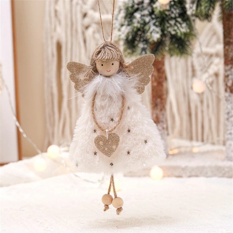 Angel Christmas Cards 2022 2022 Navidad Angel Doll Christmas Angel Hanging Figurine Etsy UK