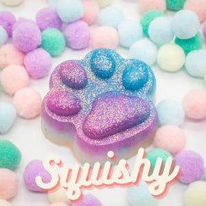 Handgemachter Taba Squishy mit Duft, Katzenpfote, Jelly Bean, Marshmallow, Stressball, Jelly, Fidget, Stressabbau, Antistress