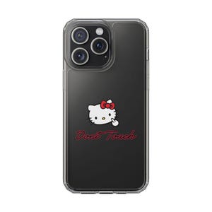 Hello Kitty Inspired Dont Touch phone case | Clear Case image 14