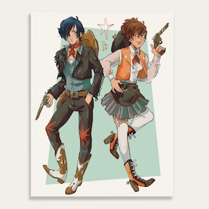 Impression Persona 3 cowboys protagonistes (A5)