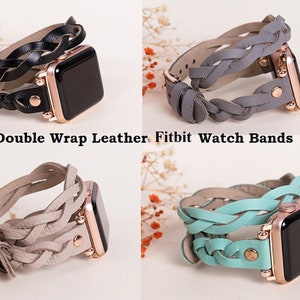Leather Fitbit Charge 6 5 4 Band, Fitbit Versa 4 3 2 1 & SENSE Watch Band, Inspire 1-2 Watch Band, Fitbit Armband, women Charge 6 Band