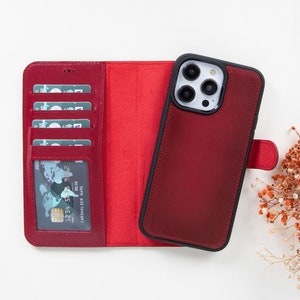 Funda de teléfono personalizada de la serie iPhone 15 de cuero, funda de cartera ProMax para iPhone 15, funda de teléfono iPhone 14/Pro/Plus/ProMax, funda de la serie iPhone 13