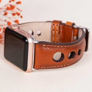 Leather Apple Watch Band, Leather Fitbit Series Band, 38-40-41-42-44-45mm men/women iWatch Armband 7 6 5 4 3 2 1 & SE, Apple Watch Bracelet