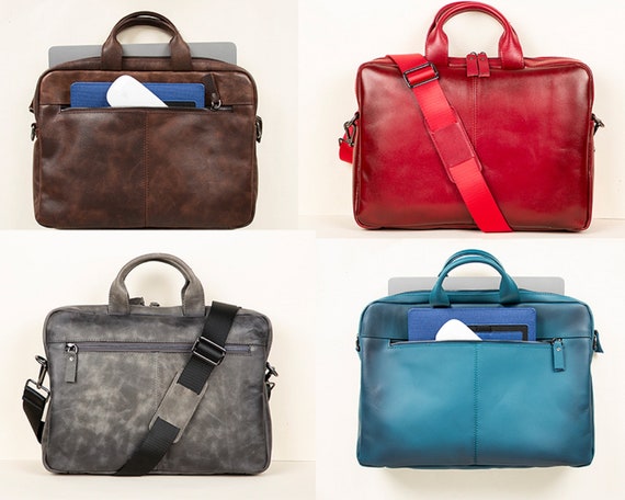 Leather Laptop Bag, Shoulder Laptop Bag, Messenger Bag, 13" & 16" Laptop Bag, Leather Office Bag, Briefcase, Macbook Bag, Mens Laptop Bag