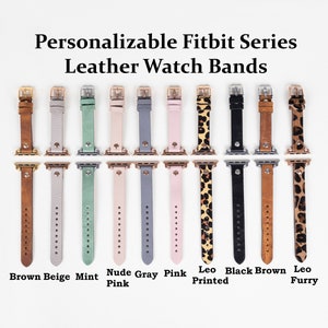 Leather Fitbit Charge 6 Band, Fitbit Charge 5 & 4 Band, Fitbit Versa 4 3 2 1/SENSE Watch Band, Inspire 1-2 Watch Band, Fitbit Series Armband