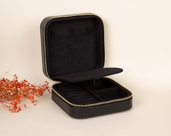 Echtleder Reise Schmuckschatulle, Brautjungfer Geschenk