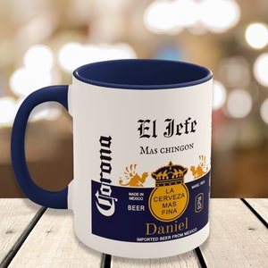 El Jefe Coffee Mug | Customized Gift | Gift for Latino | Mexican Gift for Him | Father's Day Gift | Gift for Mexican Dad | Spanish Gift