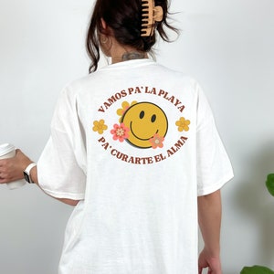 Vamos Pa La Playa T-Shirt | Camisa en Español | Gift for Latina | Gift for Latino| Spanish Saying Shirt | Spanish Gift | Regalo Para Ella