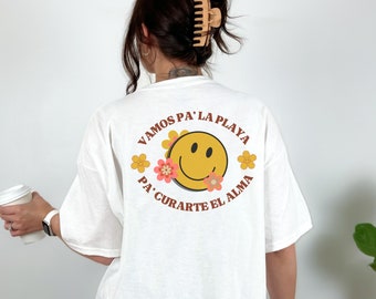 Vamos Pa La Playa T-Shirt | Latinx Heritage, Spanish Saying