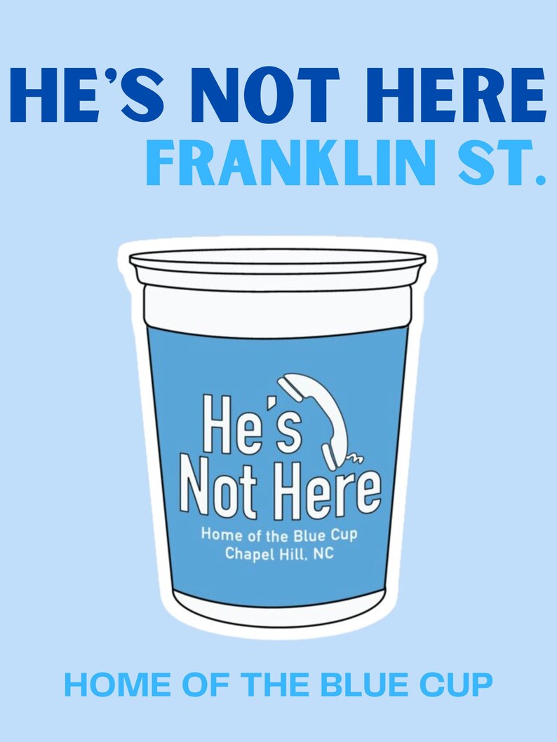 UNC Chapel Hill Individual Preppy Print Digital Download Etsy