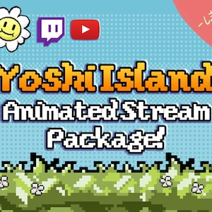 Yoshi Island Animiertes Twitch & YT Stream Paket