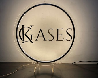 Custom Round Business Logo Sign, 3D Door Wall Sign, Custom Logo Acrylic Business Signage, Wall Hanging Business Office, Acrylic Backlit sign
