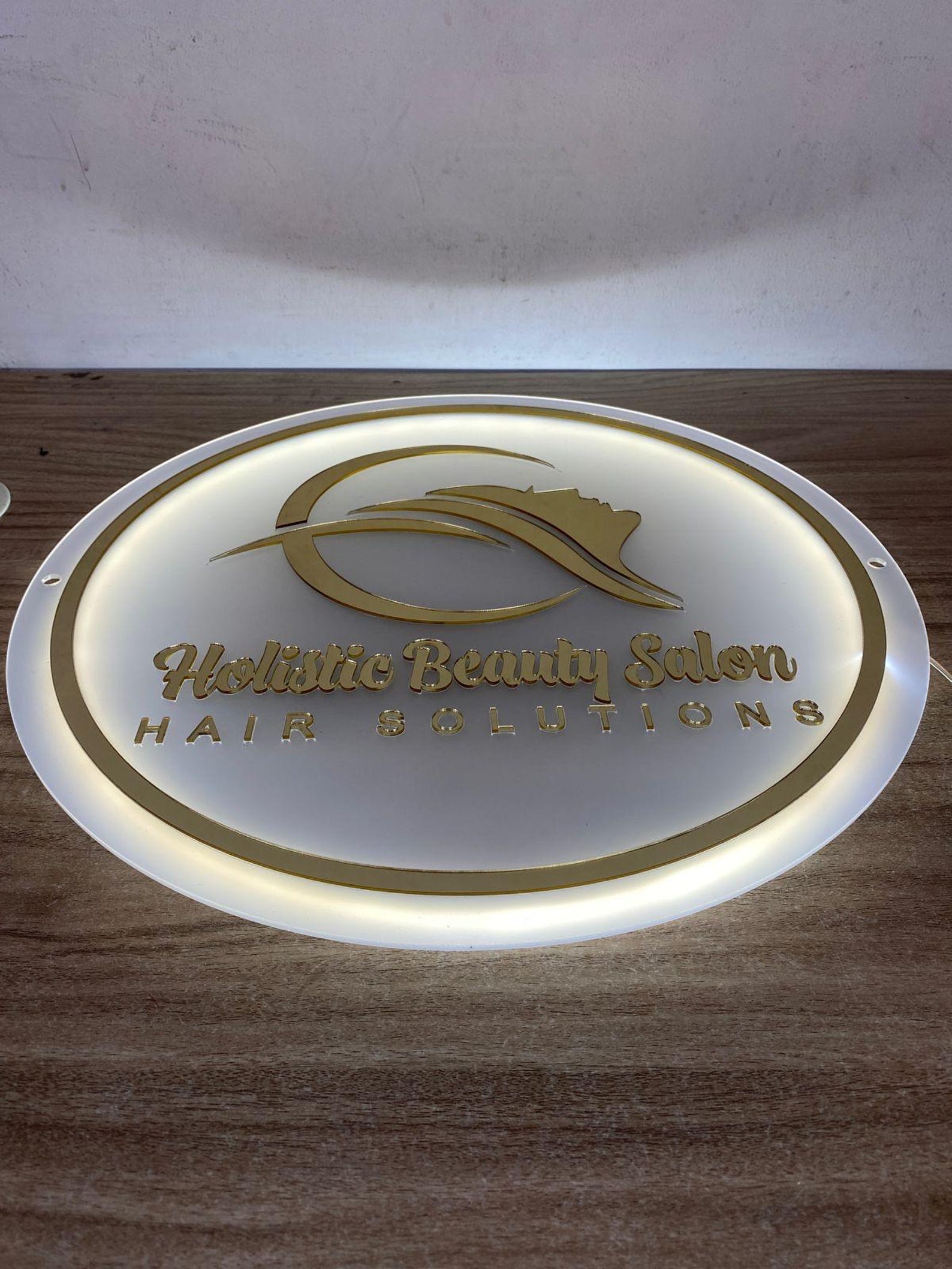 Custom Acrylic Sign, Backlit Sign, Salon Decore Sign, Lightup Sign ...