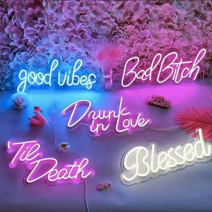 Custom Neon Sign | Neon Sign | Personalized Gifts | Wedding Signs | Name Signs | Led Neon Lights | Neon Signs | Neon Sign bar