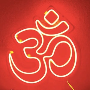 Om LED Neon Light Sign Custom Made | Diwali Light | Gift Sign | HomeDecor | Temple Decor | Meditation | Wall Mounted | Yoga Room