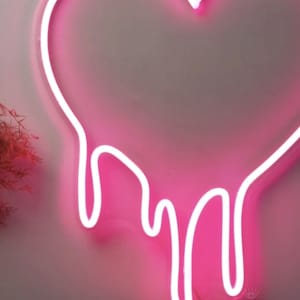 Bleeding Heart Neon Sign Melting Heart Neon Sign Custom Heart Neon Light Neon Sign For Bedroom Living Room image 3