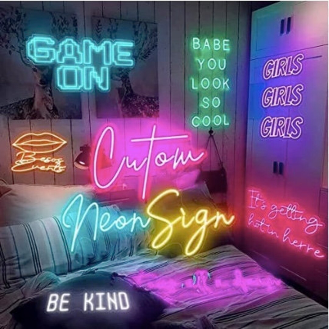 Custom Neon Sign Neon Sign Aesthetic Custom Neon Sign Room Decor LED