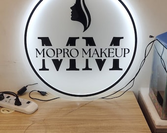 Neon Custom Logo, Acrylic Business sign, 3D LED Logo, Custom Shop Signage, Neon Signs For Office Decor, Beauty Bar Sign