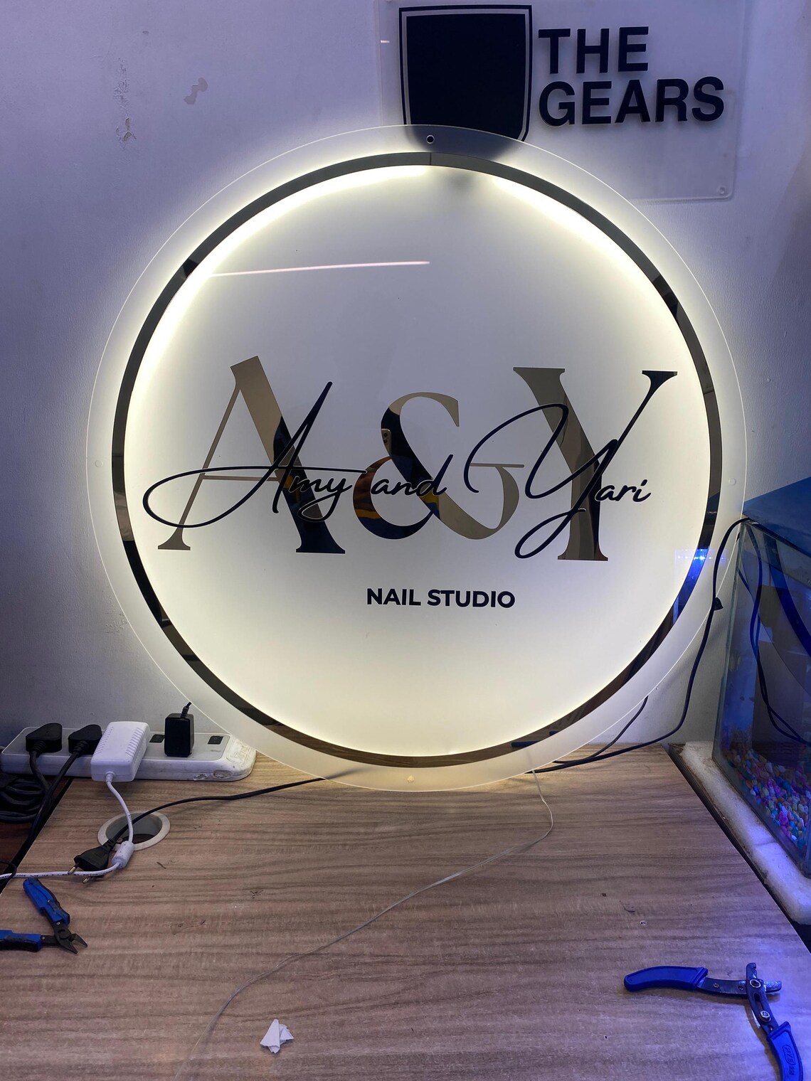 Custom Acrylic Sign, Backlit Sign, Salon Decore Sign, Lightup Sign ...