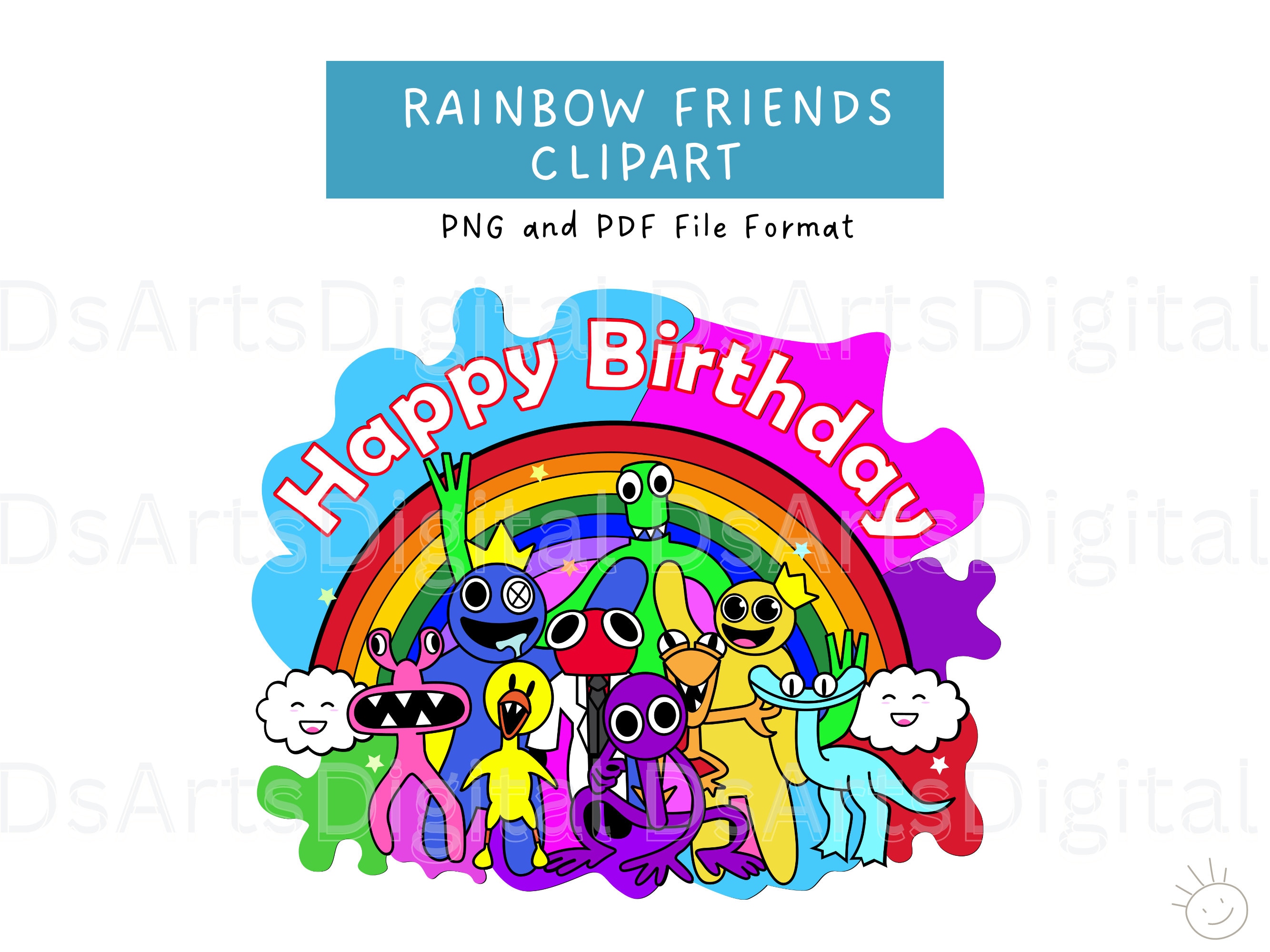 120+ Rainbow friends SVG, Rainbow friends PNG, Sublimation, Transfer